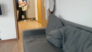 invited a straight friend over and talked him into giving me a blowjob - 1 image