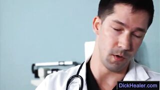 Hung Doctor Skull Fucks his Teen Patient@DickHealer - 1 image