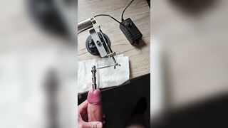 extreme cocksounding and urethra stretch with machine Part 3 - 8 image