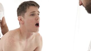 MasonicBoys Sexy suited DILF Dillon Stone barebacks hot cute twink - 13 image