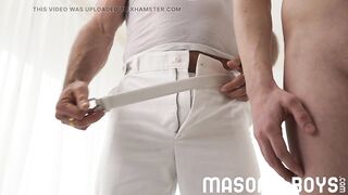 MasonicBoys Sexy suited DILF Dillon Stone barebacks hot cute twink - 9 image