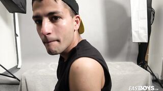 Gypsy Twink Boy Javi Xisco jerks off his big cock - 2 image