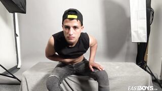 Gypsy Twink Boy Javi Xisco jerks off his big cock - 6 image