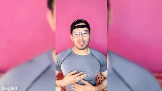 Shameful macho comes home from the gym excited to see a twink's ass and masturbates his 19cm