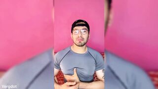 Shameful macho comes home from the gym excited to see a twink's ass and masturbates his 19cm