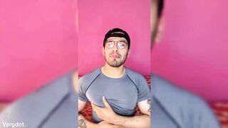 Shameful macho comes home from the gym excited to see a twink's ass and masturbates his 19cm