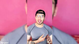 Shameful macho comes home from the gym excited to see a twink's ass and masturbates his 19cm