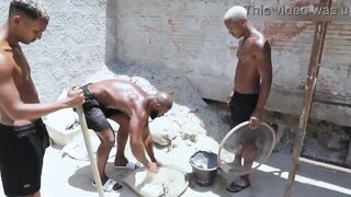 Working on the construction site with a friend and the foreman was all full of fun. The bastard demanded that we fuck him to pay our daily wages. - Free - 1 image