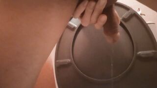 Sexy gay twink loudly pisses pee dressing different outfits and views