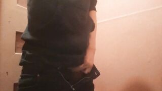 Sexy gay twink loudly pisses pee dressing different outfits and views