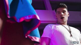 MEN - Axelle Rose Moans Loudly As He Sits On Malik Delgaty's Big Cock And Rides His Cock Profusely - 1 image