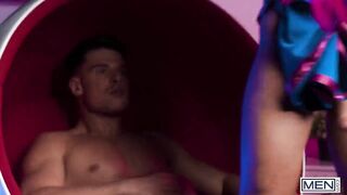 MEN - Axelle Rose Moans Loudly As He Sits On Malik Delgaty's Big Cock And Rides His Cock Profusely - 6 image