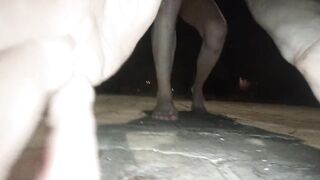 Piss shower, spanking and walking naked in public - 3 image