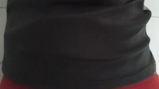 Straight grandpa has intense ejaculation. - 1 image