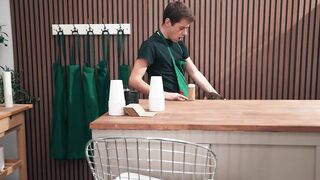 MEN - Naughty Dudes Joey Mills And Sam Ledger Are So Horny They Begin Fucking Right In The Middle Of The Coffee Shop - 3 image