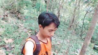 I'm lost in the woods waiting for a handsome guy with a big dick