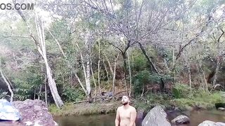 I stroked my dick near the waterfalls in Minas Gerais