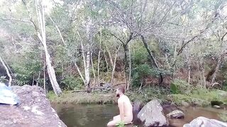 I stroked my dick near the waterfalls in Minas Gerais