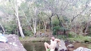 I stroked my dick near the waterfalls in Minas Gerais