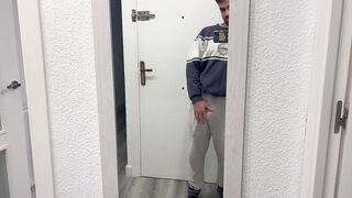 I like them to see my milk come out of my fat cock - 1 image