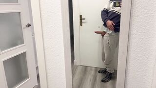 I like them to see my milk come out of my fat cock - 3 image