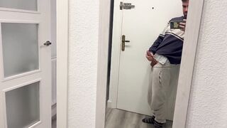 I like them to see my milk come out of my fat cock - 4 image