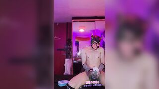 Femboy pup on heat humps fleshhlight