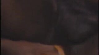 Horny guy jerks off and sucks a big thick black cock - 7 image