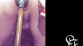 The Glass disappeared up my wrecked Ass and made me cum - 5 image