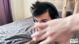 REALITY DUDES - Skinny Stepbrothers Matty And Aiden Fuck While Nobody Else Is Home Resulting In A Sloppy Creampie - 1 image