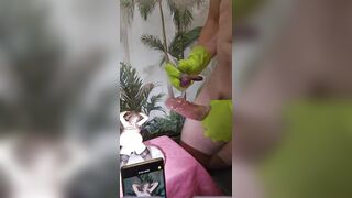 Cum in condom figure bukkake compilation