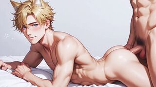 Anime Blonde Femboy Twink Furry - 15 image