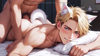 Anime Blonde Femboy Twink Furry - 9 image