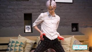 Naughty Karol Gajda Cums On Himself! - 3 image