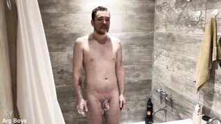 Steamy Piss Play in the Shower With My step Bro - 10 image