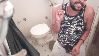 Deep hard fucking cock untill WHITISH LIQUID came Then peeing in toilet - 11 image