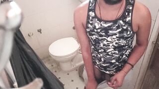 Deep hard fucking cock untill WHITISH LIQUID came Then peeing in toilet - 13 image