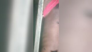 Black Africa gay man love to masturbate in his room