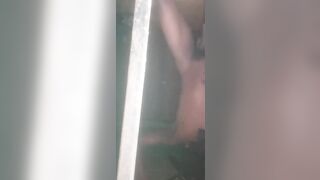 Black Africa gay man love to masturbate in his room