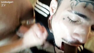 LEO BULGARI TAKES TWO EXPLOSIVE FACE LOADS - FROM THE STUD AND THE CAMERAMAN! - 9 image