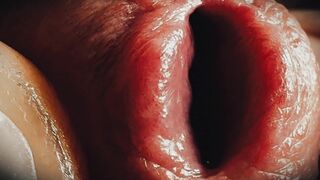 Sleepy cock gets masturbated and cumshot