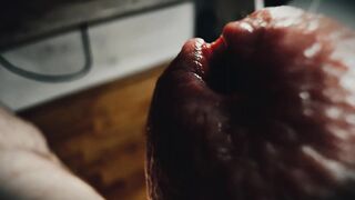 Sleepy cock gets masturbated and cumshot - 2 image