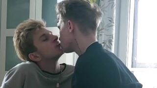 Sweet sex of two cute guys with big cocks - 1 image