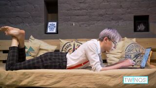 Slim Alternative Twink Karol Gajda Rubs And Milks His Dick! - 1 image