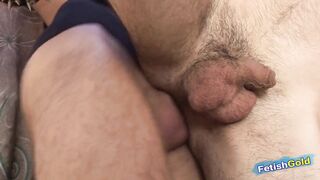 Tied up slave gay gets rough anal sex from his dominant friend - 13 image