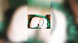 Muscle sissy slut fuck her ass with huge dildo and pumping with plug - 8 image