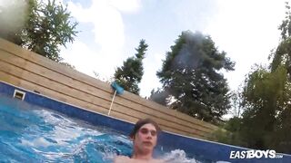 Straight hot boy Andre Lucas gets hanjob outside - 6 image