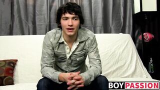 Twink Josh Bensan interviewed then wanked his dick - 8 image