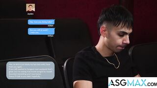 inked Up Hunk's Secret Hookup with Twink Explodes in the Cinema! - 3 image