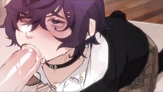 Cute twink giving a blowjob - 12 image